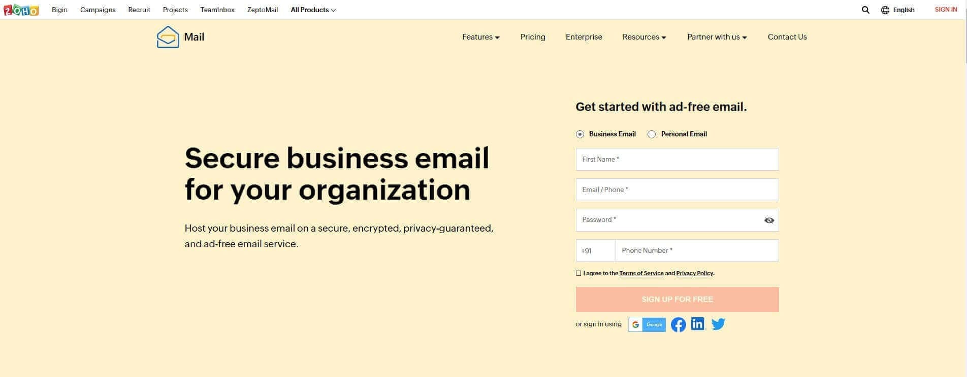 Zoho marketing tool