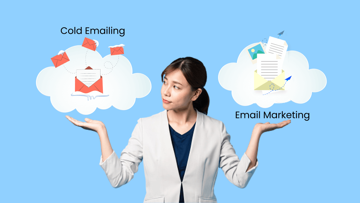 cold emailing vs email marketing