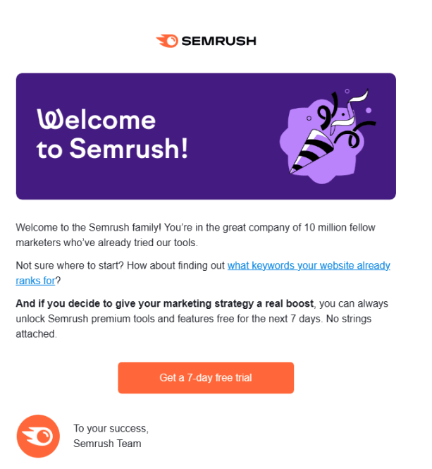 Welcome to SEMRush