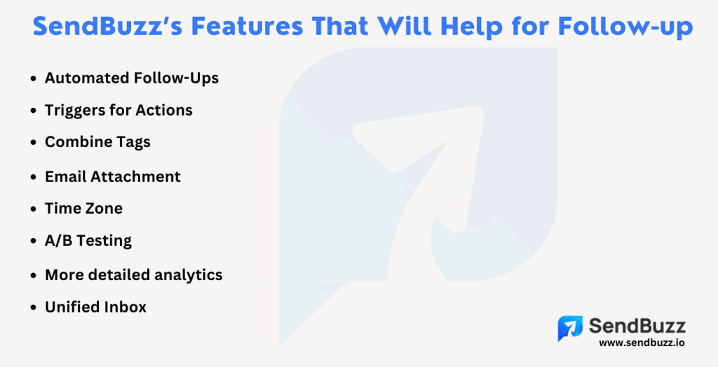 SendBuzz’s Features That Will Help for Follow-up