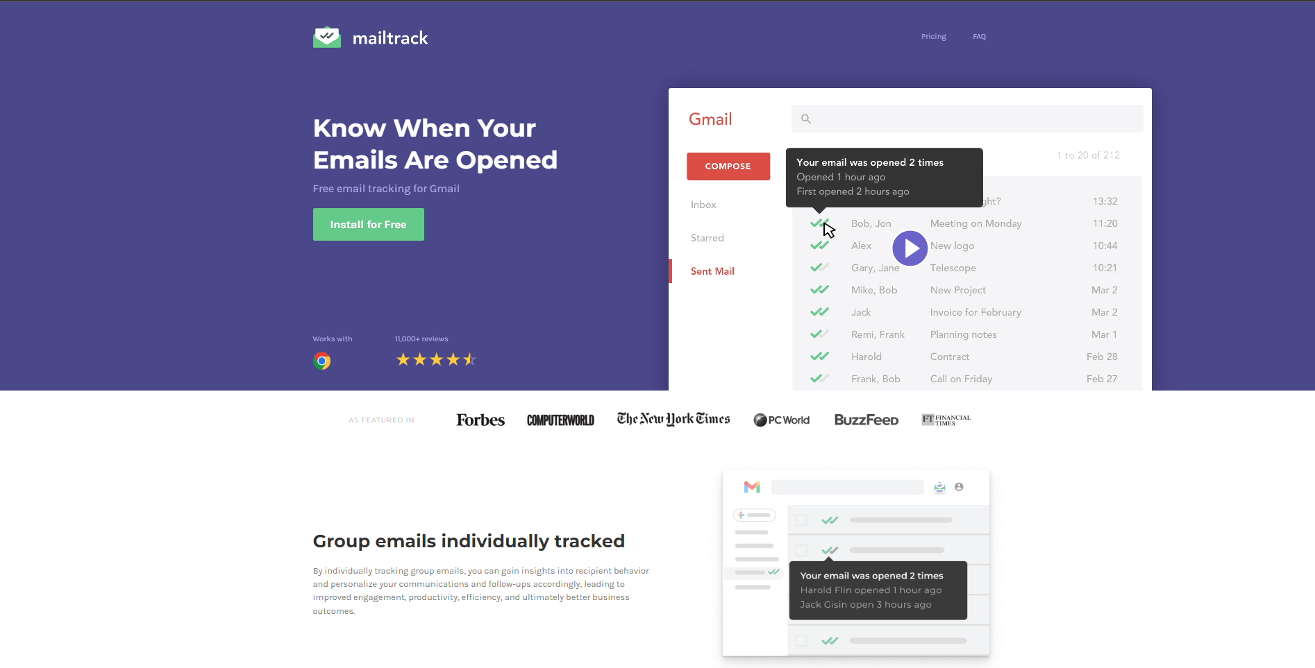 mailtrack alternative